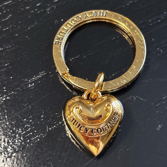Vintage Juicy Couture gold puff heart key chain - Picture 5 of 7